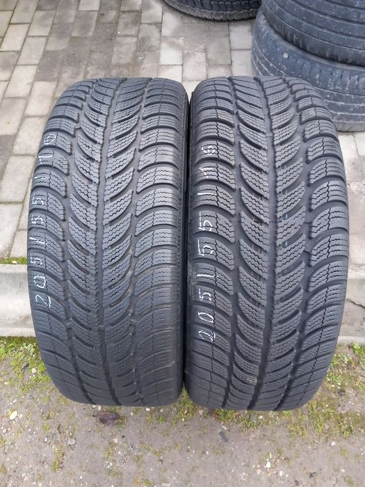 2x Opony Używane Zimowe 205/55R16 Dębica