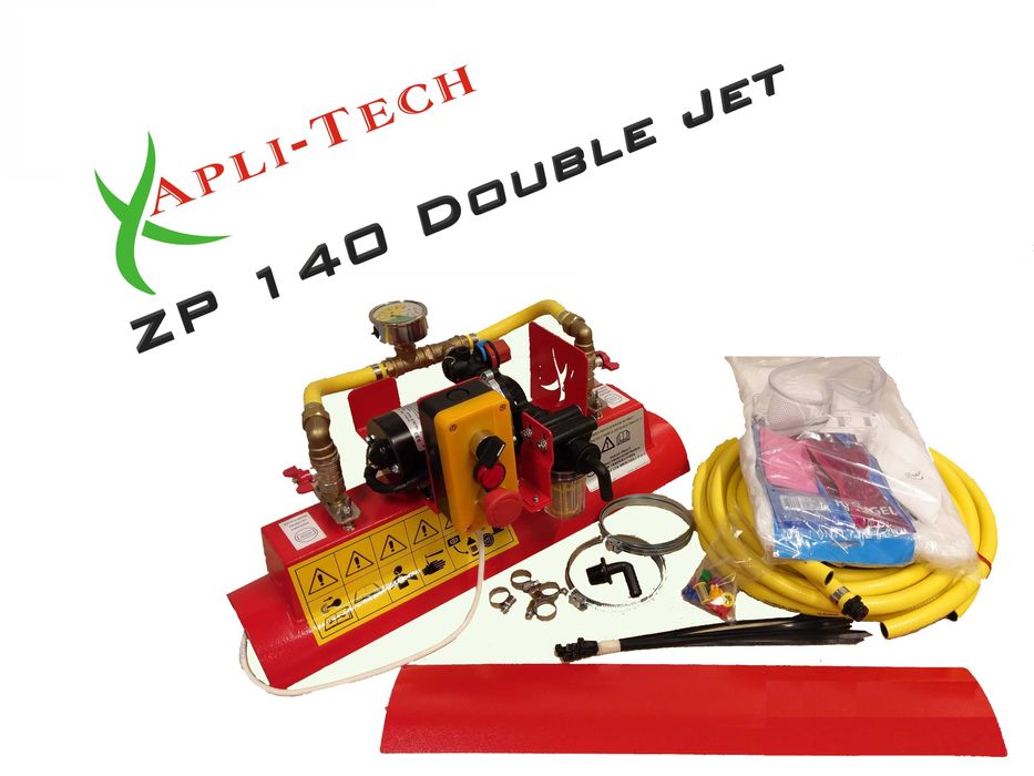 Zaprawiarka do zboża nasion Apli-Tech ZP 140 Double Jet na żmijkę