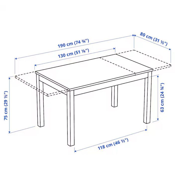 Mesa Laneberg IKEA branca