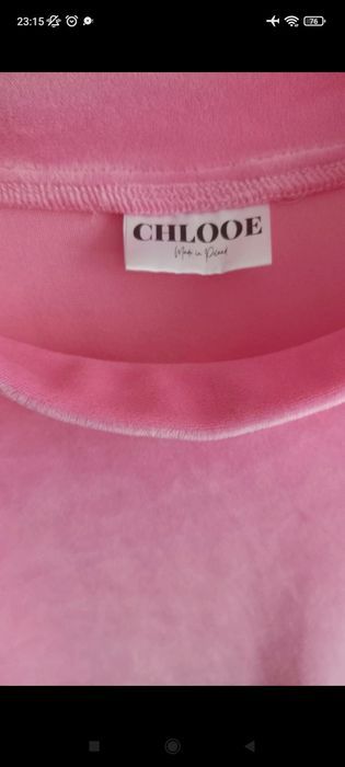 Komplet welurowy cukierek cukierkowy róż UNI