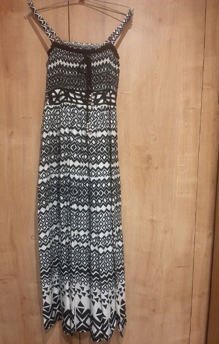 Długa sukienka Stradivarius S 36 aztec boho