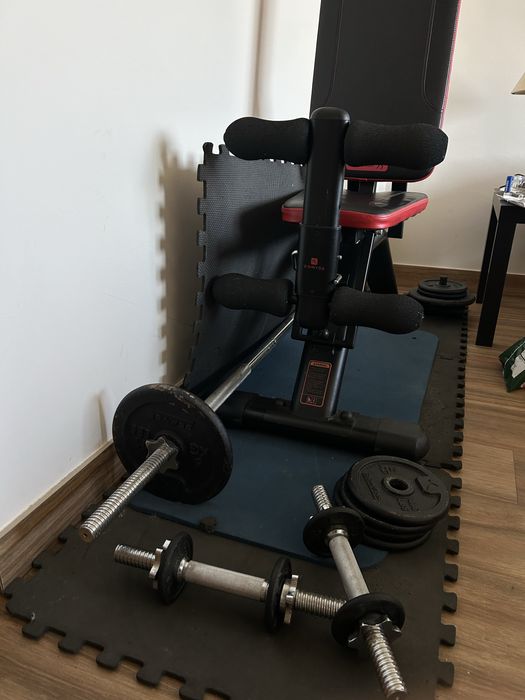 Pesos / barras e banco