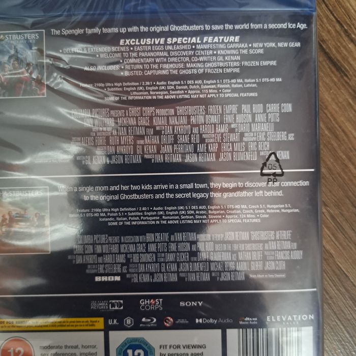 Ghostbusters (Pogromcy duchów) 2 filmy blu-ray.Czytaj Opis