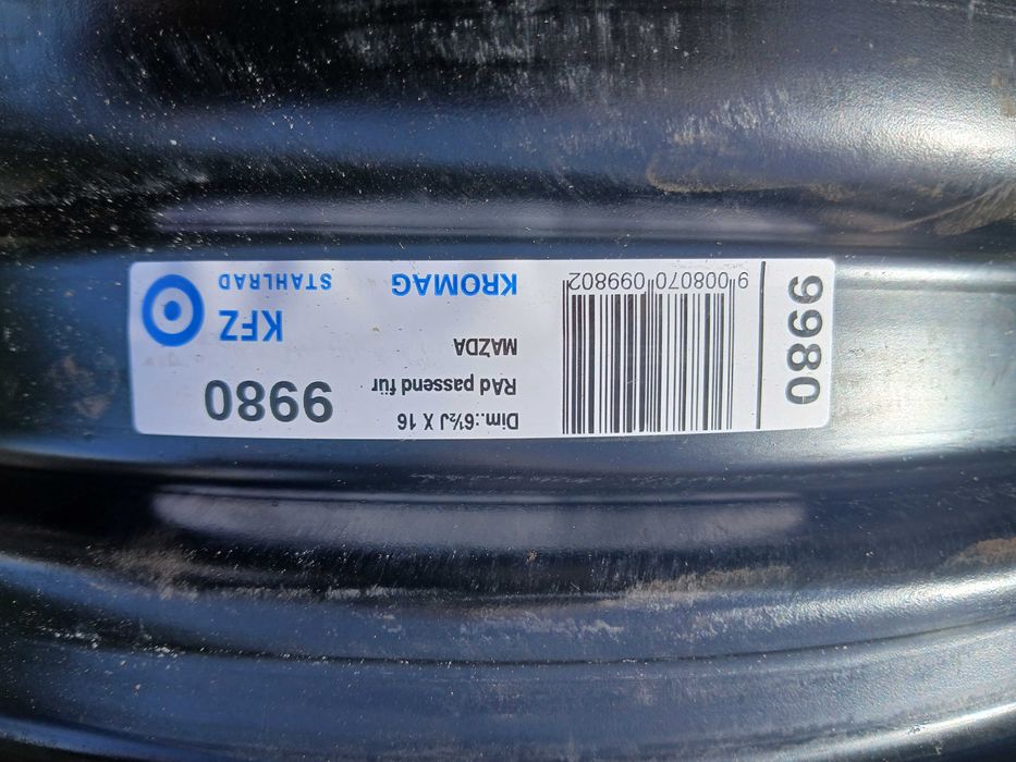Felgi 16'' Mazda 3 MPV 5 CX-3 6 CX-5 F-VAT