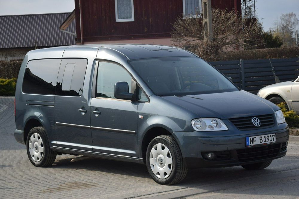 Volkswagen Caddy 1.6B MPI/ Maxi/ Rampa/ Dla Niepełnosprawnych/ 135 TYS KM/ Sprowadzony