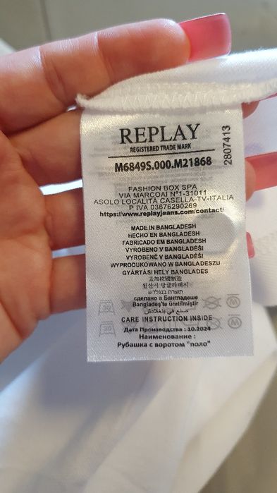 Koszulka Polo Replay nowa L