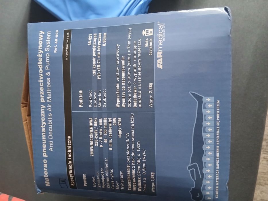 Materac pneumatyczny Przeciwodleżynowy