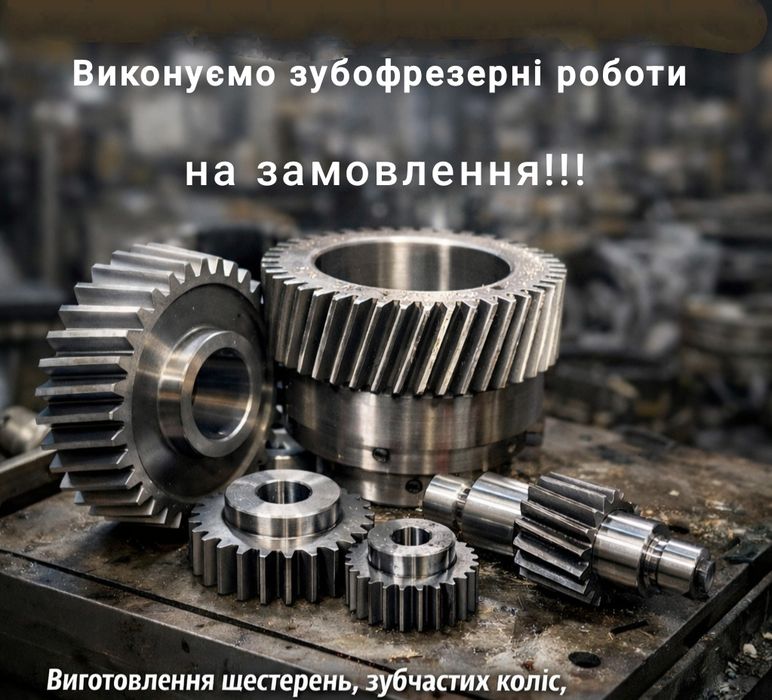 Виготовлення шестерень та зубчастих коліс Зубофрезерні роботи