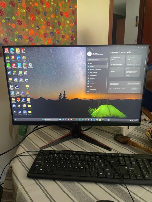 Monitor Acer Nitro VG240Y 23.8” Full HD IPS 75Hz – Excelente Estado