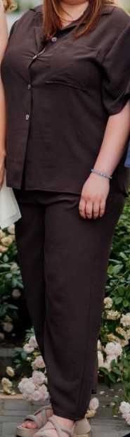 Темно-коричневий костюм в ідеальному стані, б/в