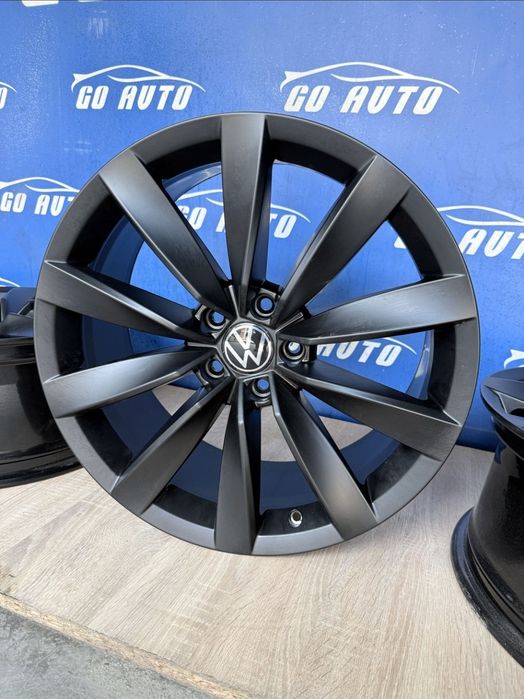 Goauto диски VW Arteon 5/112 r19 et40 8j dia57,1 в чорному маті в ідеальному стані київ
