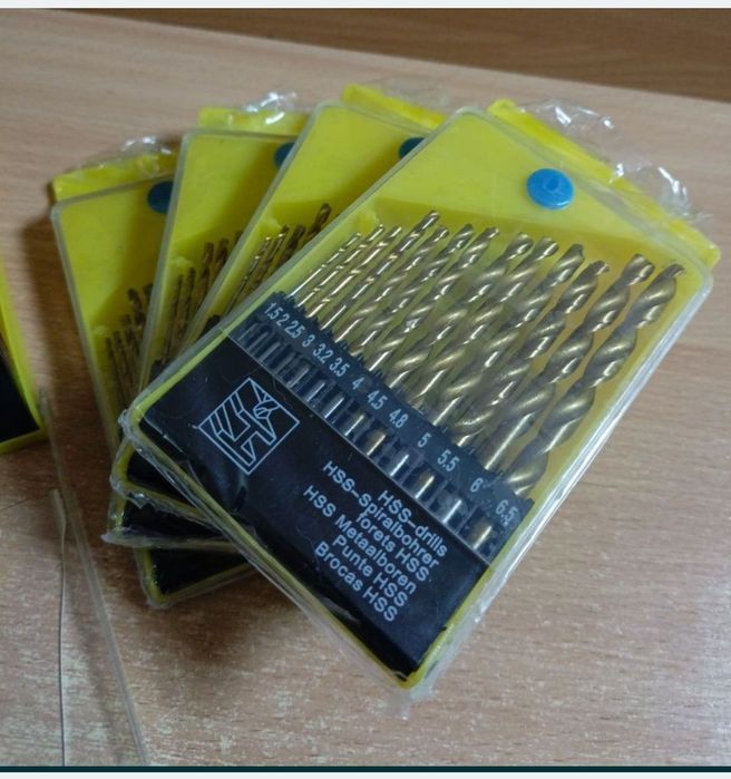 Свёрла М35 кобальтовые - набор по металу 1мм-6,5мм - 10мм