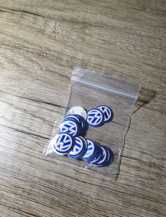 10x Naklejki na kluczyki piloty scyzoryki VW Zestaw 14mm Volksw