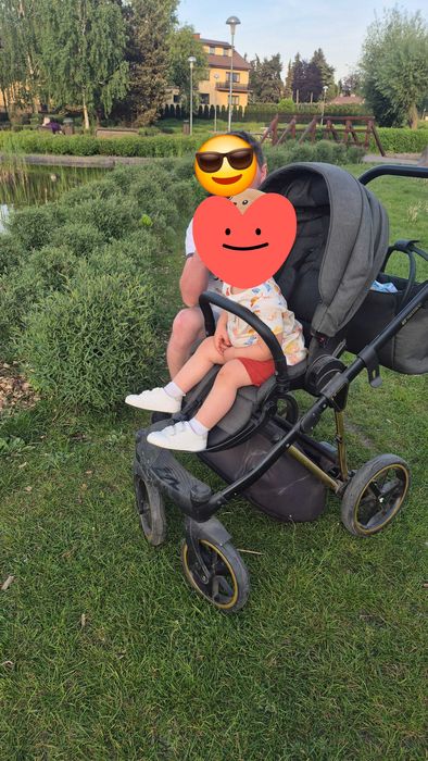 Wózek Adamex Belissa specjal edition zielony 2w1 gondola spacerówka