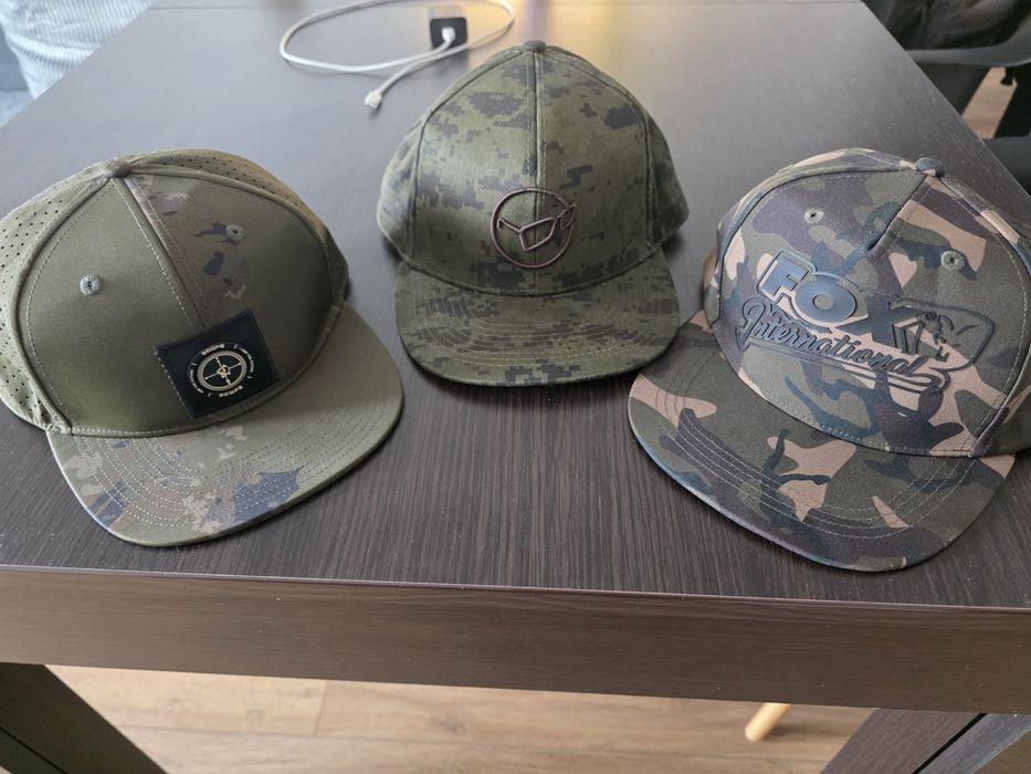 Zestaw 3 Czapek wędkarskich