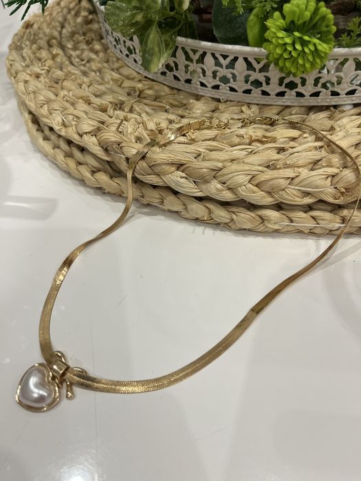 Nowy lancuszek wisiorek zloty serduszko