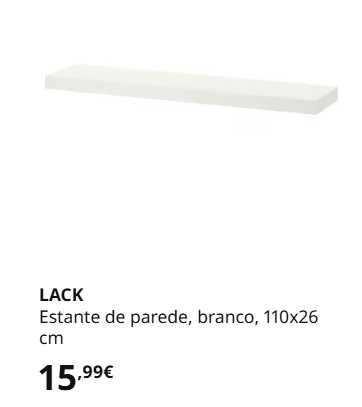 Prateleira LACK da IKEA