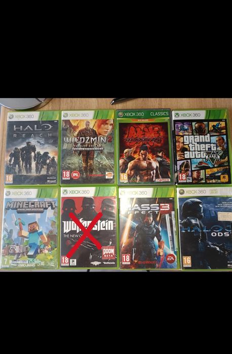 Zestaw 7  gier Xbox 360
