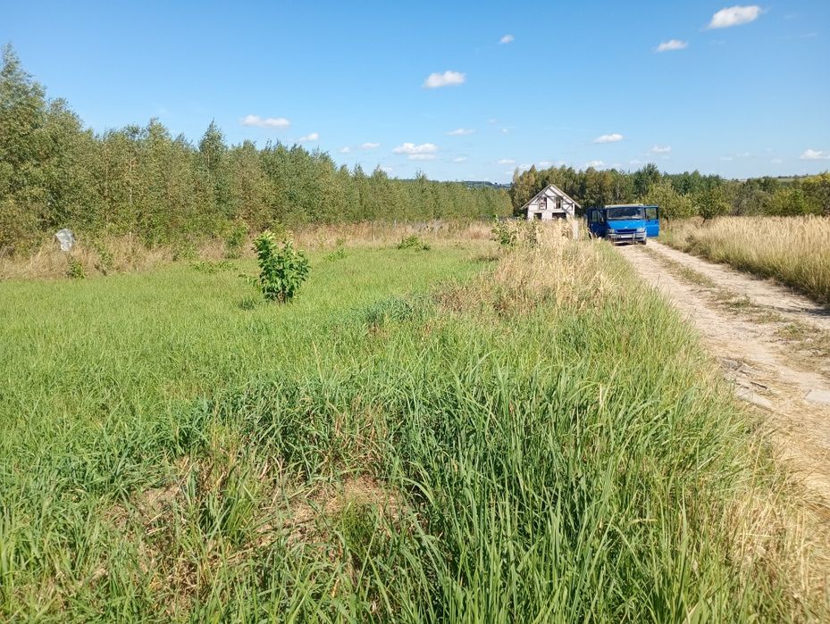 Ładny skromny domek z dużym przeszkleniem