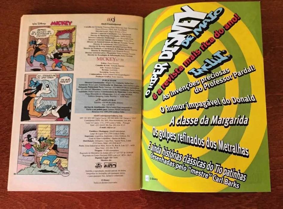 Banda desenhada Mickey 1995