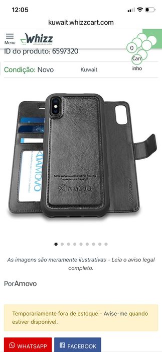 Capa para telemóvel iPhone 11 xs