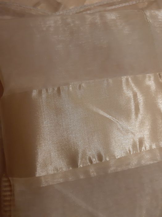 Conj 2 cortinas organza o.40cmx1.55