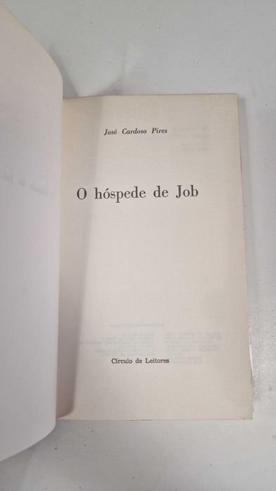 Livro O hóspede de Job, de José Cardoso Pires