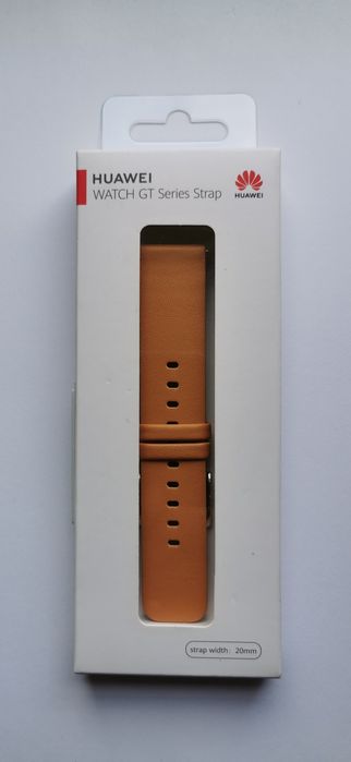 Pasek Huawei Watch GT skórzany khaki 20mm