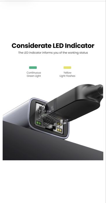 Мережевий адаптер UGREEN USB-C to RJ45 Ethernet CM199