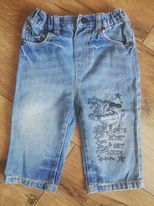 Spodnie jeans chłopięce roz 80