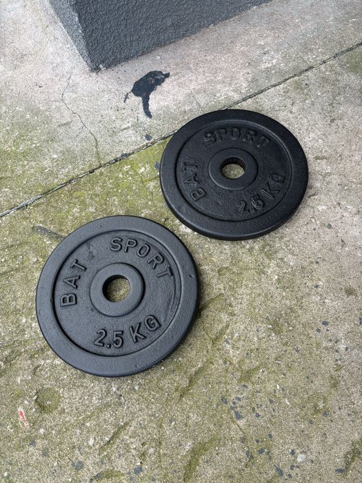 Obciążenie Body Building żeliwne Siłownia 2x2.5kg