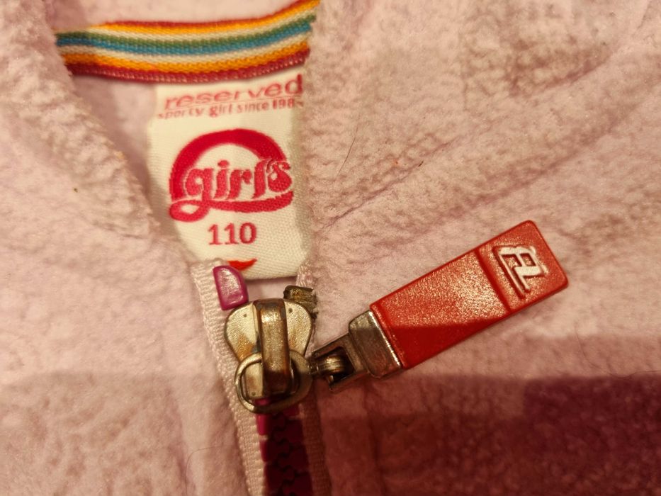 Bluza polarowa R 110 RESERVED rozpinana z kapturem i ściągaczami