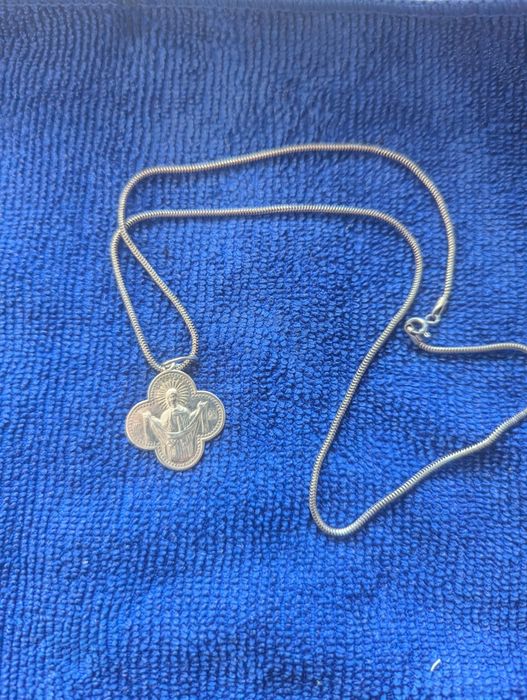 Себрянный комплект цепочка и браслет.