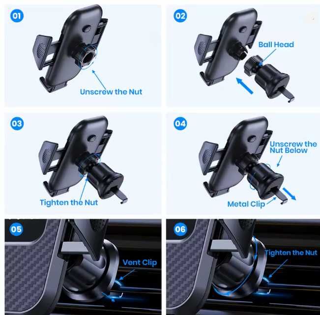 Suporte de Telemóvel Automático para Carro