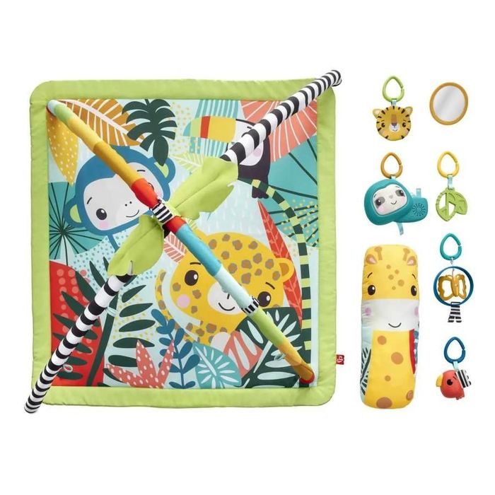 Mata edukacyjna 3 w 1 Las tropikalny Fisher-Price