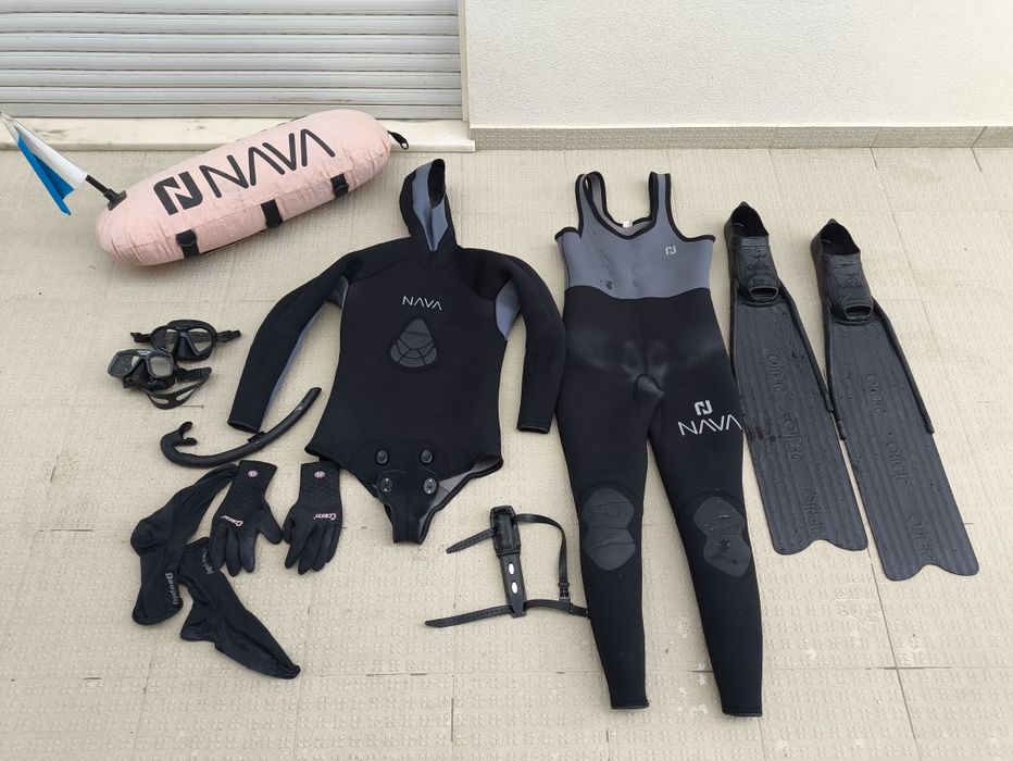 Conjunto de caça submarina