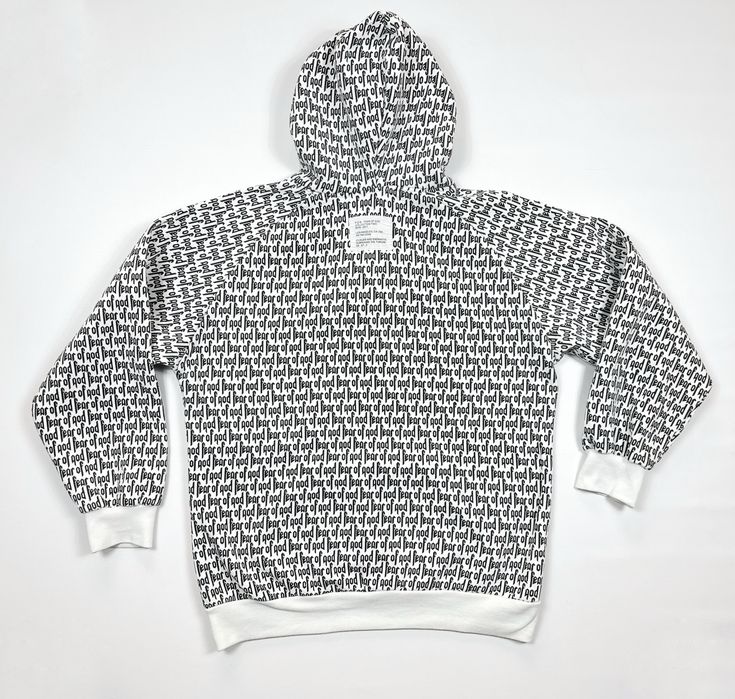 Кофта худі Fear Of God 2016-2017 монограмне оверпрінт лого