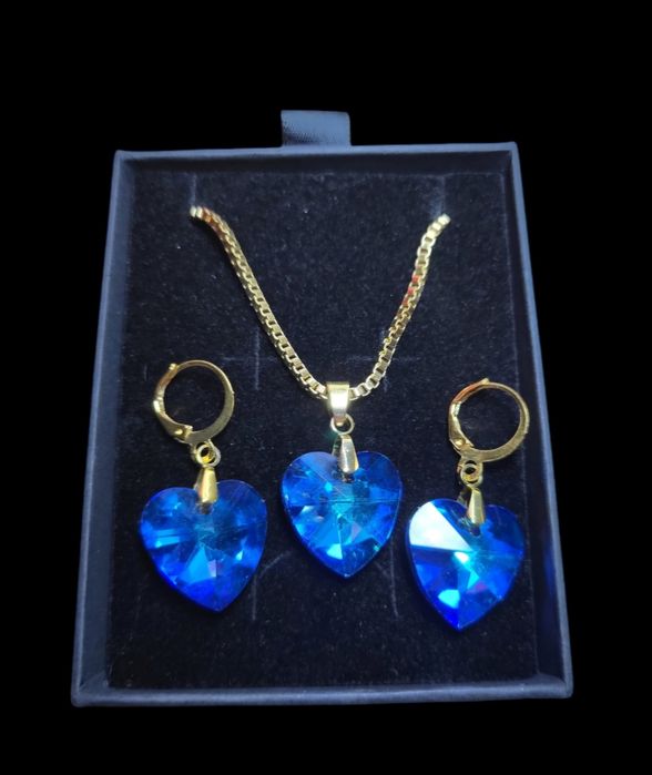 Zestaw  / komplet biżuterii serce