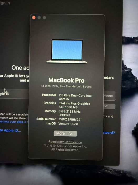 Macbook pro 2017 (2019 рік покупки) 8/128
