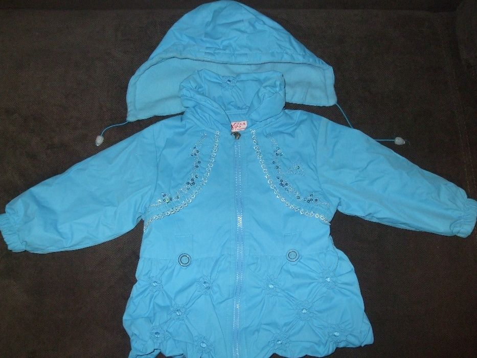kurtka dziewczęca przejściowa 110 cm