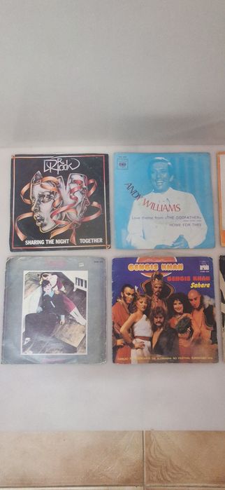 Conjunto de 8 Discos Single Vinil