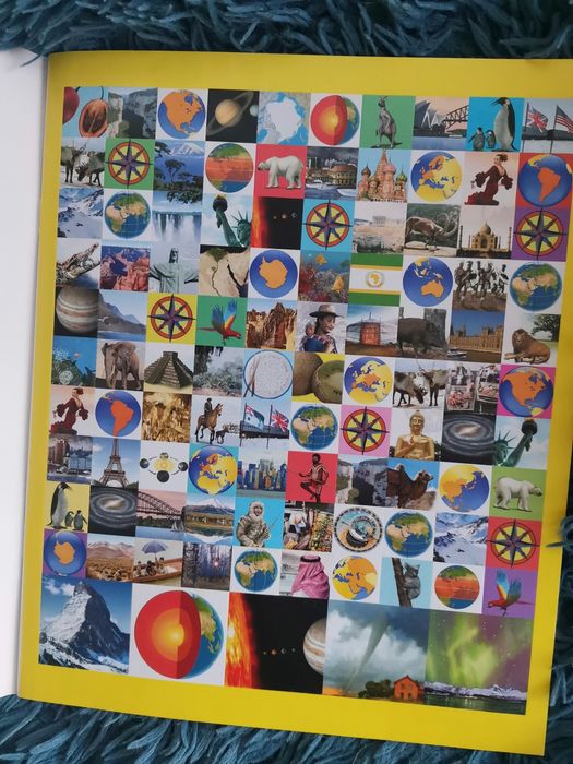 Atlas infantil novo com autocolantes