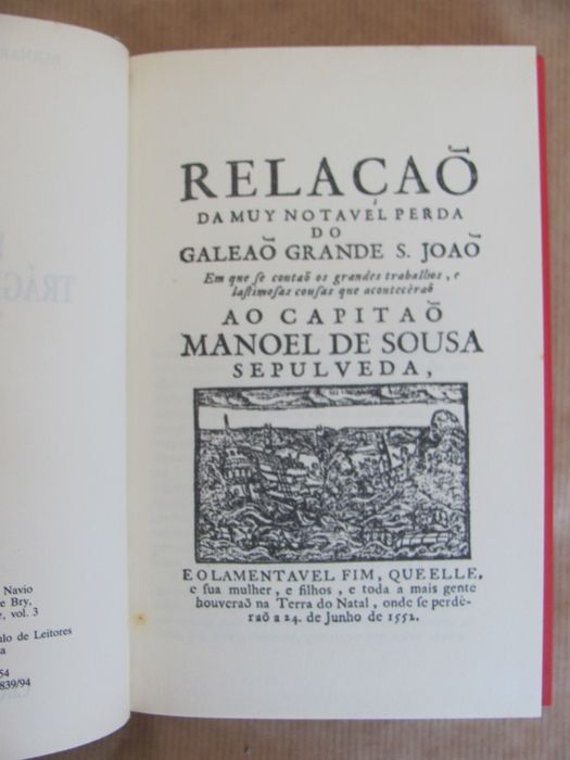 História Trágico-Marítima de Bernardo Gomes de Brito