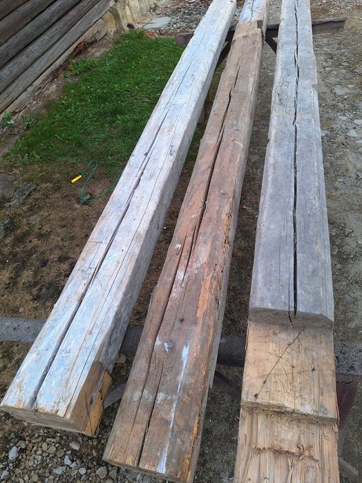 Stare belki ponad 150letnie sosnowe ciosane