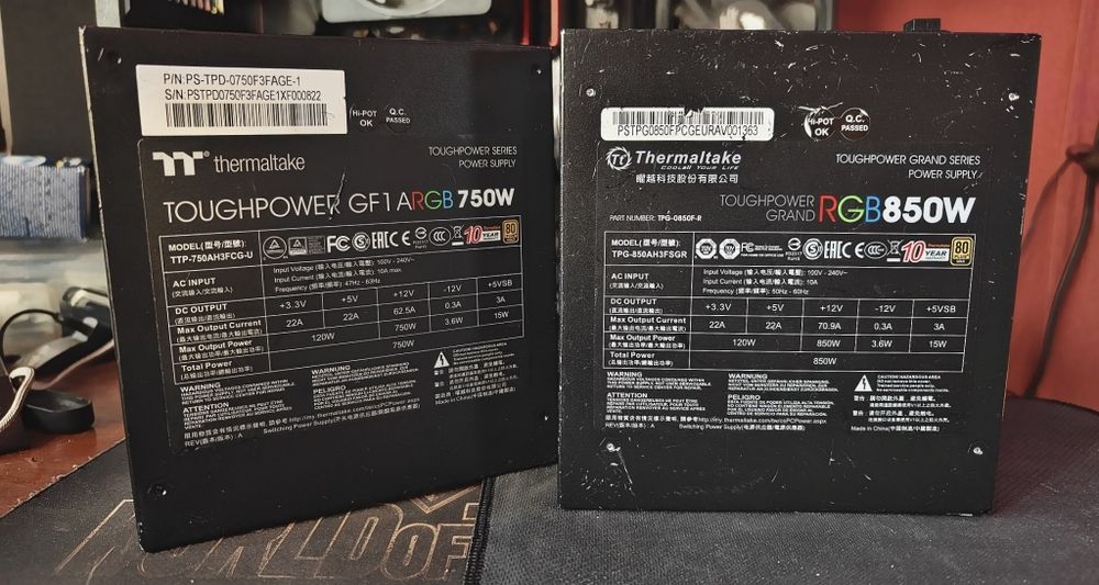 Блок живлення питания модульный Thermaltake GF1 ARGB 750  Gold
