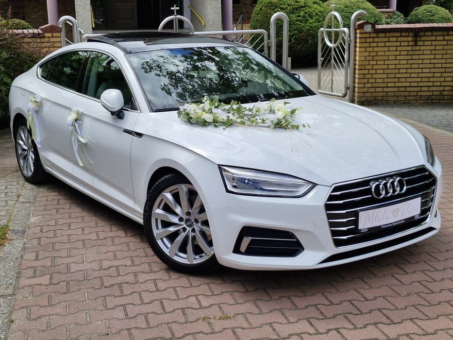 Audi A5 do ŚLUBU - Białe Auto z Kierowcą Katowice Śląsk  Wolne Terminy