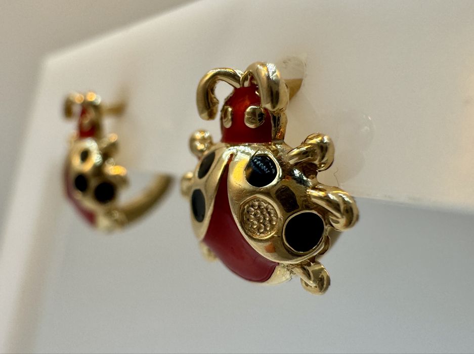 Золотые серьги 585