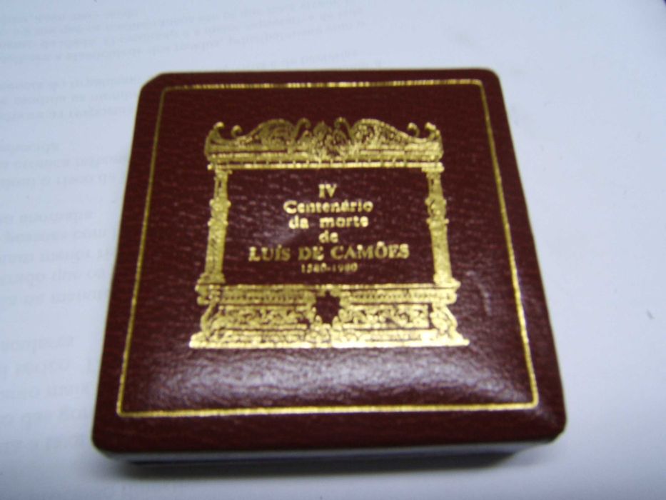 Estojo com moeda prata PROOF de 1000$00 - Luís de Camões