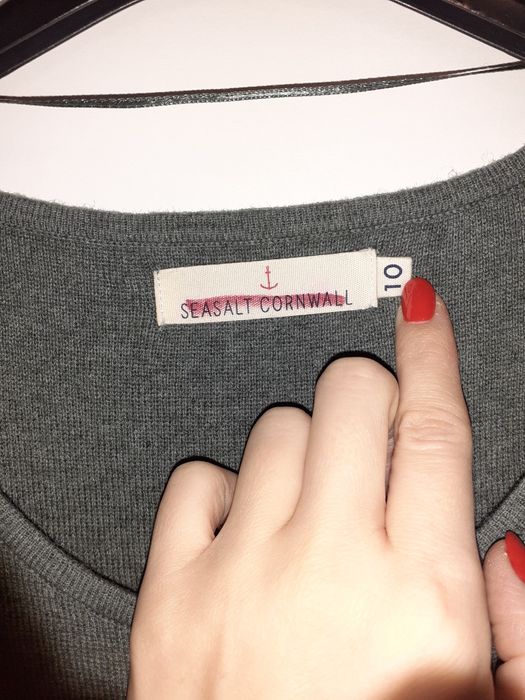 Sukienka zielona z wełną seasalt cornval 36