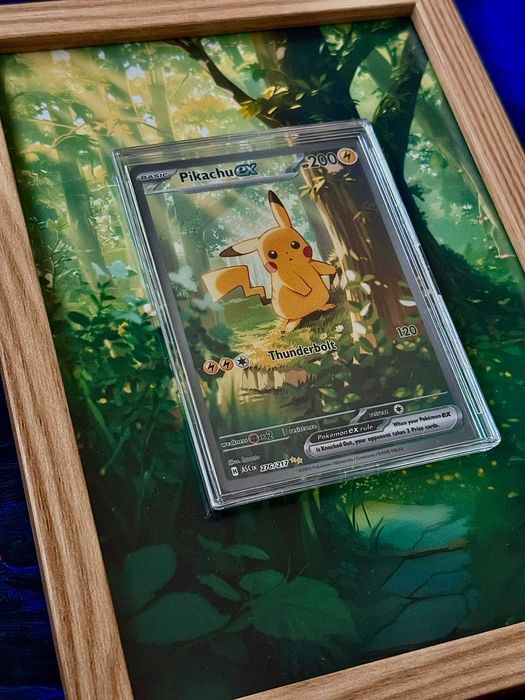 Pokémon Frame Ramka – Pikachu ASC 276 - NO CARD ! | extendet art | 13x18 | UV Protect